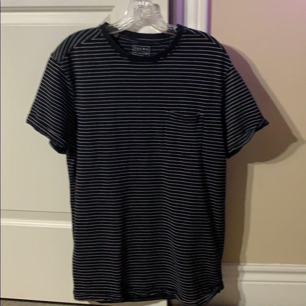 Jachs Men’s Large Black Striped T-Shirt